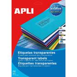 APLI etiquettes translucides, 99,1 x 67,7 mm