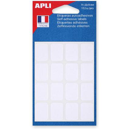 APLI Etiquette multi-usage, 16 x 22 mm, blanc