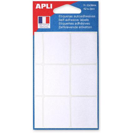 APLI Etiquette multi-usage, 32 x 38 mm, blanc
