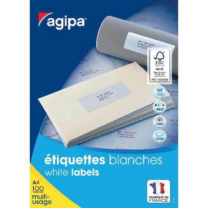 agipa Etiquettes multi-usage, 70 x 16,9 mm, coins droits