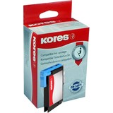 Kores encre G1522C remplace brother LC-980C/LC1100C, cyan