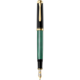 Pelikan stylo plume "Souvern 400", noir/vert, M