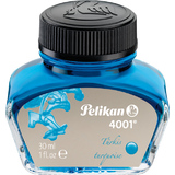 Pelikan encre 4001 dans un flacon, turquoise, contenu: 30 ml