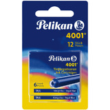Pelikan cartouches d'encre 4001 TP/6/2/B, bleu royal