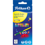 Pelikan crayons de couleur Bicolor, rond, tui en carton de