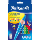 Pelikan crayon de couleur triangulaire silverino gros, tui