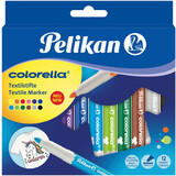 Pelikan marqueur pour textile colorella, tui carton de 12
