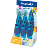 Pelikan compas scolaire griffix, en prsentoir, bleu