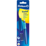 Pelikan stylo plume twist Deep Blue, bleu fonc