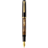 Pelikan stylo plume m 200, brun marbr, taille de plume: B