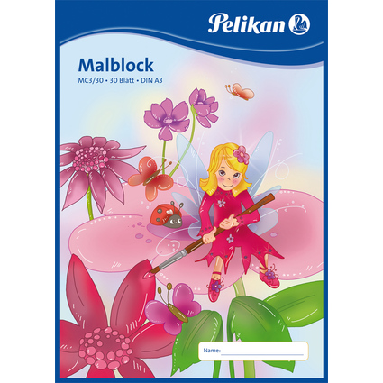 Pelikan Bloc  dessin MC 3/30, A3, 70 g/m2, 30 feuilles