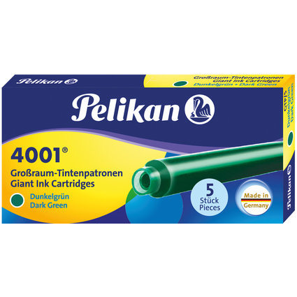 Pelikan Cartouches d'encre grand volume4001 GTP/5,vert fonc