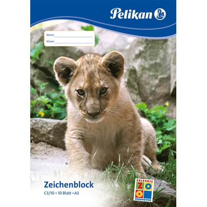 Pelikan Bloc  dessin C 3/10, A3, 100 g/m2, 10 feuilles