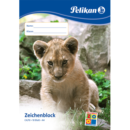 Pelikan Bloc  dessin C 4/10, A4, 100 g/m2, 10 feuilles