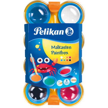 Pelikan Bote de peinture pour enfants, 8 couleurs