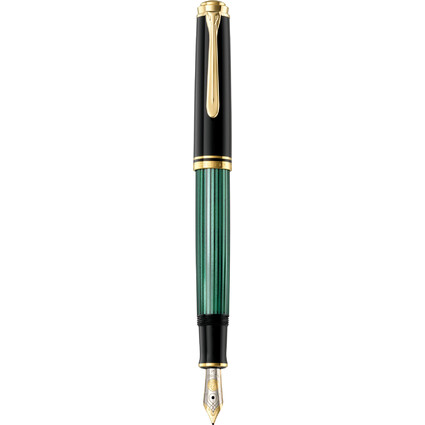 Pelikan Stylo plume "Souvern 600", noir/vert, EF