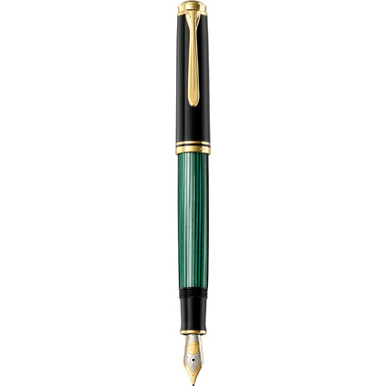 Pelikan Stylo plume "Souvern 800", noir/vert, EF