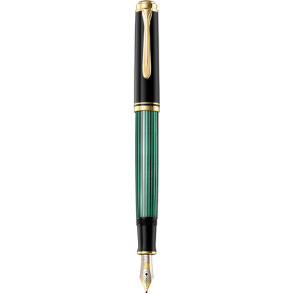 Pelikan Stylo plume "Souvern 400", noir/vert, EF
