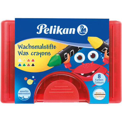 Pelikan Crayon de cire pais 665/8 D, triangulaire,rsistant