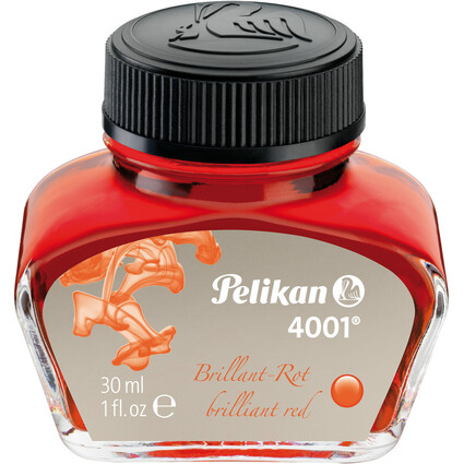 Pelikan Encre 4001 dans un flacon, rouge, contenu: 30 ml