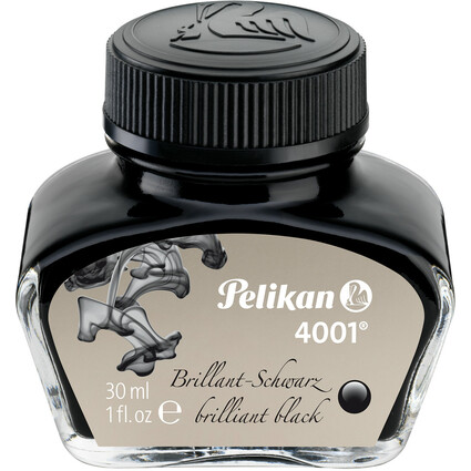 Pelikan Encre 4001 en flacon, noir-brillant, contenu: 30 ml