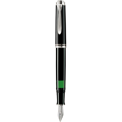 Pelikan Stylo plume "Souvern 405", noir/argent, M