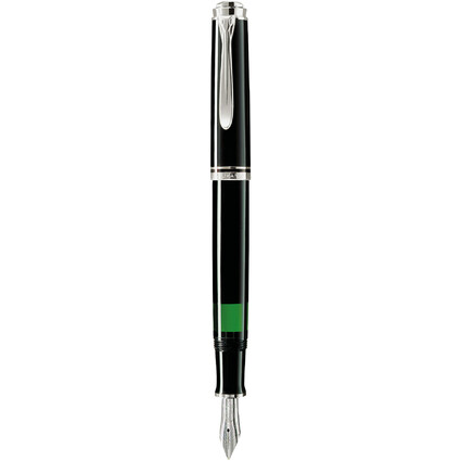 Pelikan Stylo plume "Souvern 405", noir/argent, M