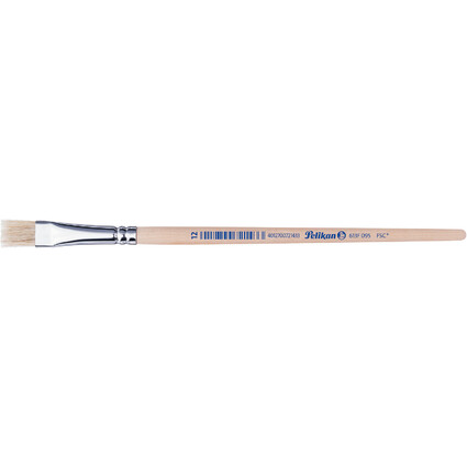 Pelikan Pinceau  soie 613 F, N. 12,manche en bois non laqu