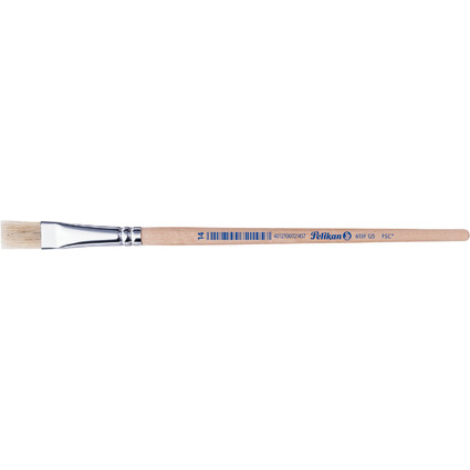 Pelikan Pinceau  soie 613 F, N. 14,manche en bois non laqu