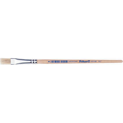 Pelikan Pinceau  soie 613 F, N. 8, manche en bois non laqu