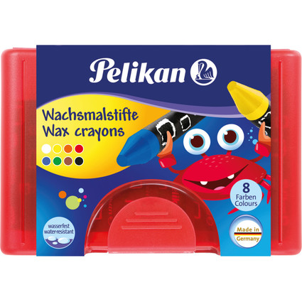 Pelikan Crayon de cire pais 665/8, rond, rsistant  l'eau,