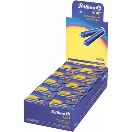 Pelikan Cartouche d'encre 4001 TP/6, bleu royal
