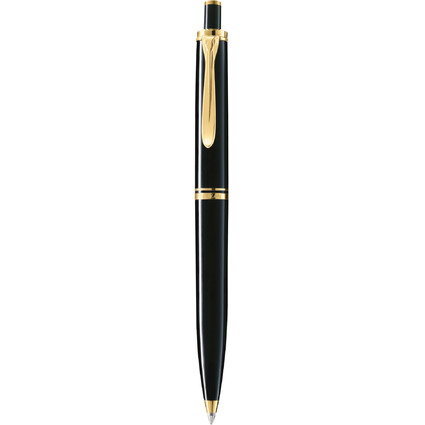 Pelikan Stylo à bille rétractable "Souverän 400", noir/or