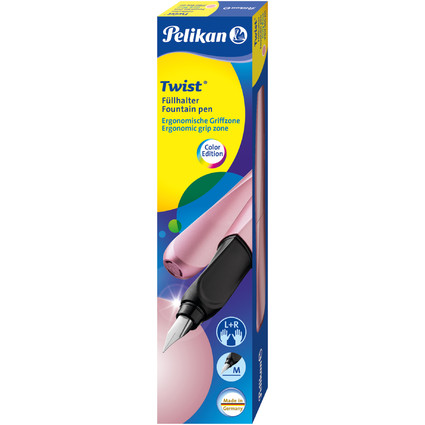 Pelikan Twist Stylo plume Girly Rose, rose-mtallique