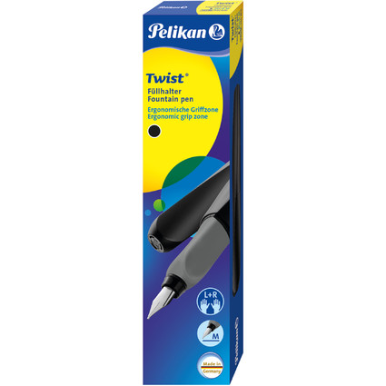 Pelikan Twist stylo plume Black, noir/gris