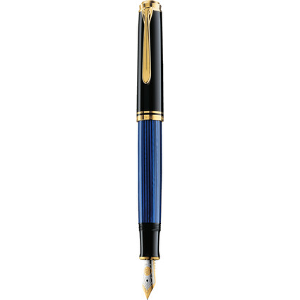 Pelikan Stylo plume "Souvern 400", noir/bleu, B