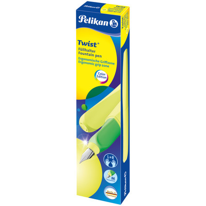 Pelikan Twist Stylo plume Neon, jaune fluo