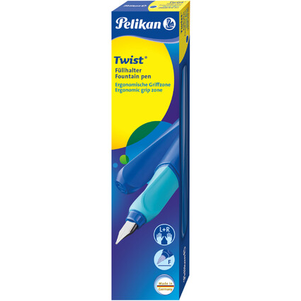 Pelikan Stylo plume Twist Deep Blue, bleu fonc