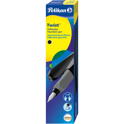 Pelikan Twist stylo plume Black, noir/gris