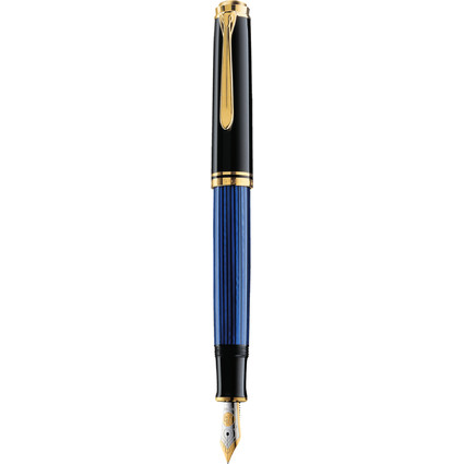 Pelikan Stylo plume "Souvern 400", noir/bleu, F