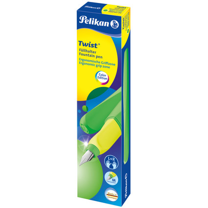 Pelikan Twist Stylo plume Neon, vert fluo