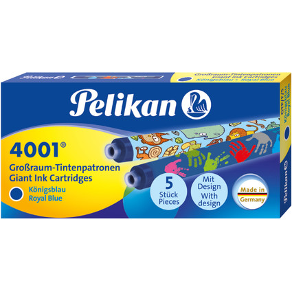 Pelikan Cartouches d'encre grand volume GTP/F/5, bleu royal