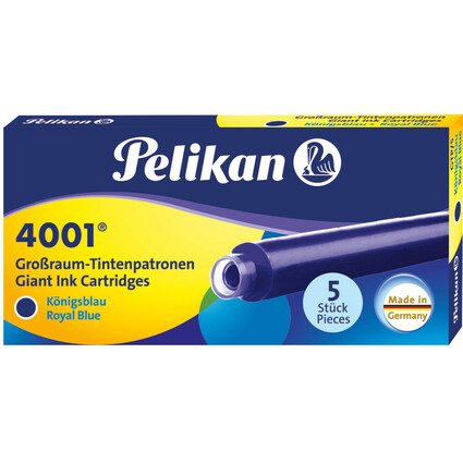 Pelikan Cartouche grande capacit 4001 GTP/5, bleu royal