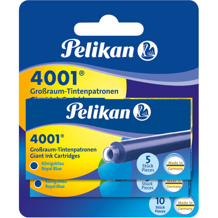 Pelikan Cartouches d'encre longues 4001 GTP/5/2/B, bleu