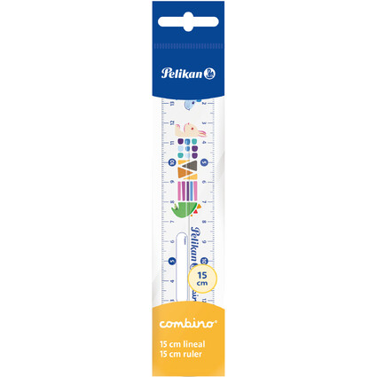 Pelikan Rgle combino, 150 mm, transparent