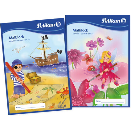 Pelikan Bloc  dessin MC 4/100, A4, 70 g/m2, 100 feuilles