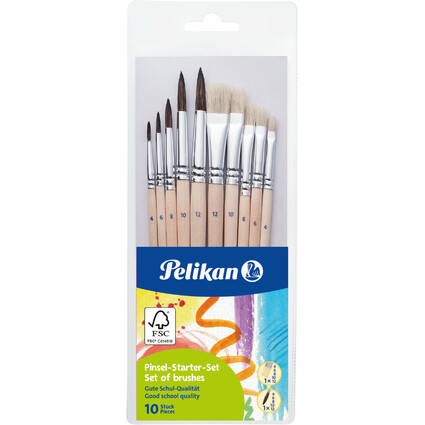 Pelikan Kit de dmarrage de pinceaux, 10 pices
