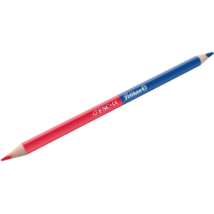 Pelikan Crayon bicolore fin, rouge/bleu