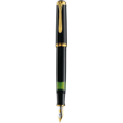 Pelikan Stylo plume "Souvern 400", noir/or, M