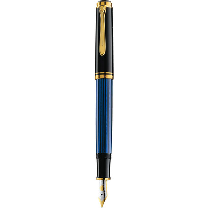 Pelikan Stylo plume "Souvern 400", noir/bleu, EF